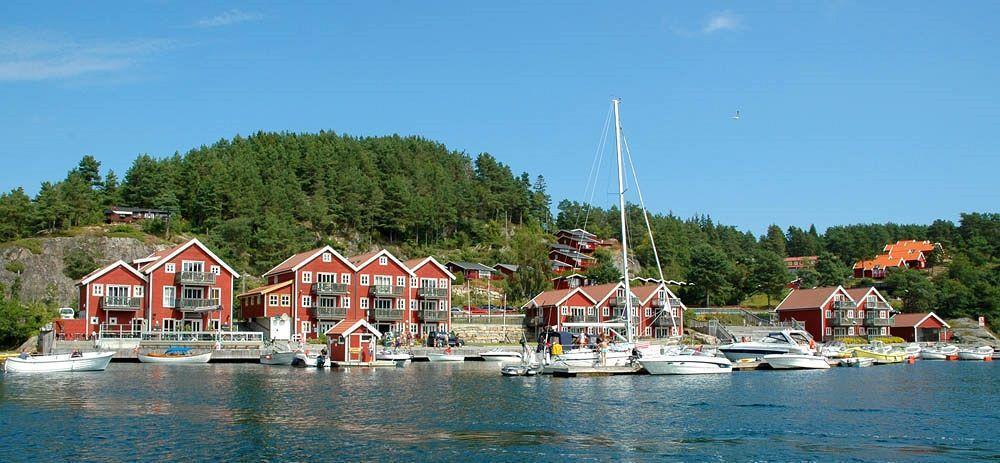 Tregde Ferie Hotel Mandal Bagian luar foto